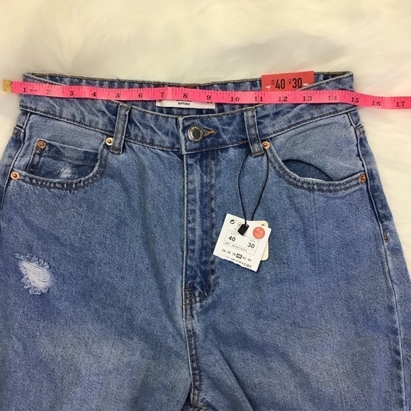 LEFTIES Denim Collection High Rise Wide Leg Full Length 100% Cotton Jeans NWT - Picture 10 of 16